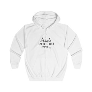 «Això era i no era...» — Sudadera con capucha y cremallera