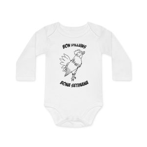 «Bon dilluns, bona setmana» — Body bebe manga larga organico