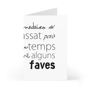 «No em penedeixo» — Tarjetas de felicitacion (7 uds.)