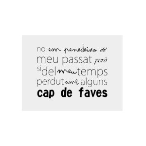«No em penedeixo» — Panel de aluminio