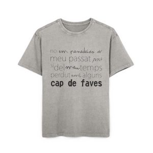 «No em penedeixo» — Camiseta oversize lavado acido