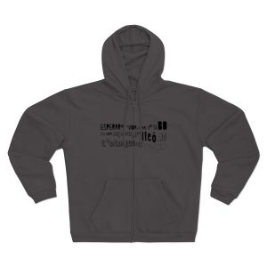 Lleó vegà — Sudadera capucha con cremallera premium