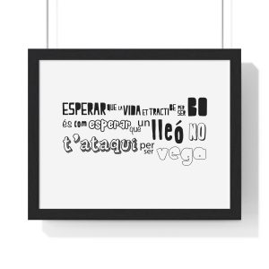 Lleó vegà — Poster enmarcado horizontal