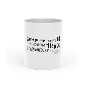 Lleó vegà — Taza con asa de corazon