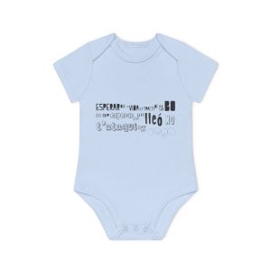 Lleó vegà — Body bebe manga corta organico