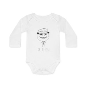 unisex Cap de Pere Cans — Body bebe manga larga organico