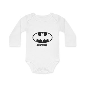 Rata Pinyada Batman — Body bebe manga larga organico