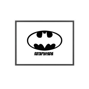 Rata Pinyada Batman — Poster con marco de madera