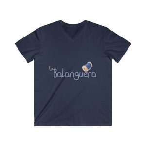 «La Balanguera» — Camiseta hombre entallada cuello de pico