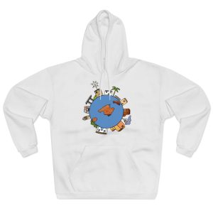 «cada casa es un mon sense» — Sudadera con capucha cerrada