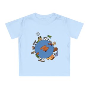 «cada casa es un mon sense» — Camiseta de bebe