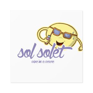 Sol solet, vine'm a veure — Pegatinas laminadas cuadradas