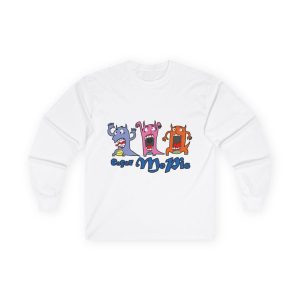 «Caçar MoPis» sobre fondo negro — Camiseta manga larga