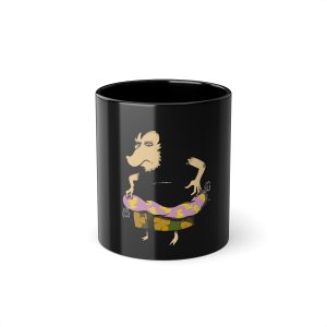 Eriço Surf — Taza negra 325 ml