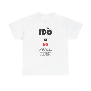 Blanco - Camiseta Idò, sí, no, potser, depèn