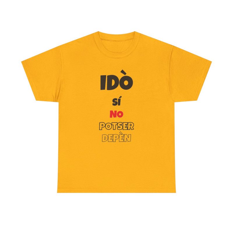 gold - Camiseta Idò, sí, no, potser, depèn