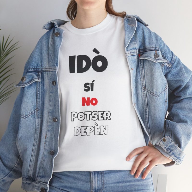 Camiseta Idò, sí, no, potser, depèn