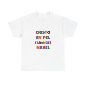 Blanco - Camiseta Cristo en pel