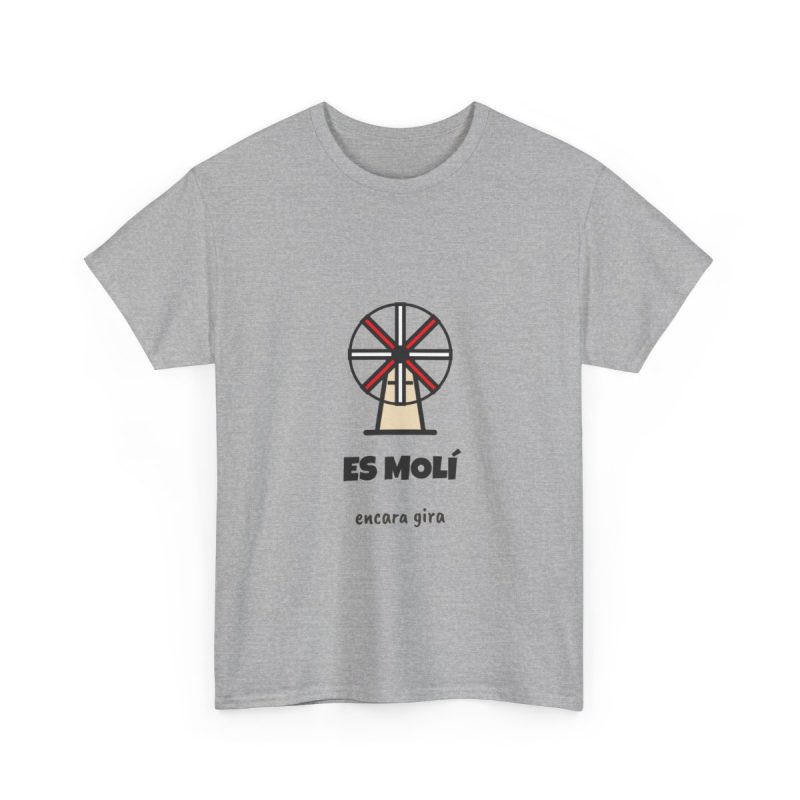 sport-grey - Camiseta «Es molí encara gira»