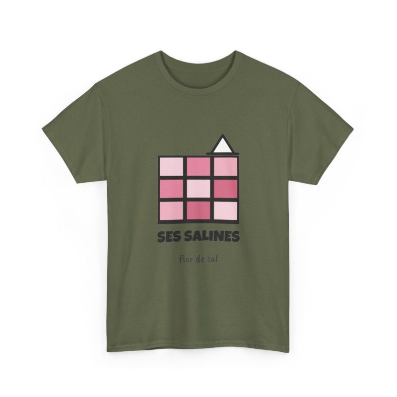 military-green - Camiseta Ses Salines, flor de sal
