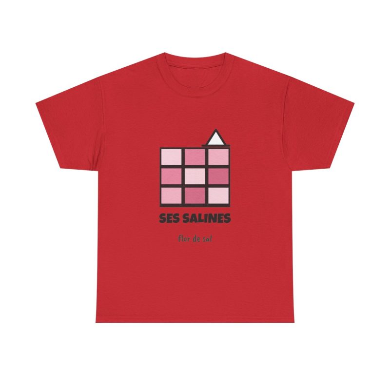 Rojo - Camiseta Ses Salines, flor de sal