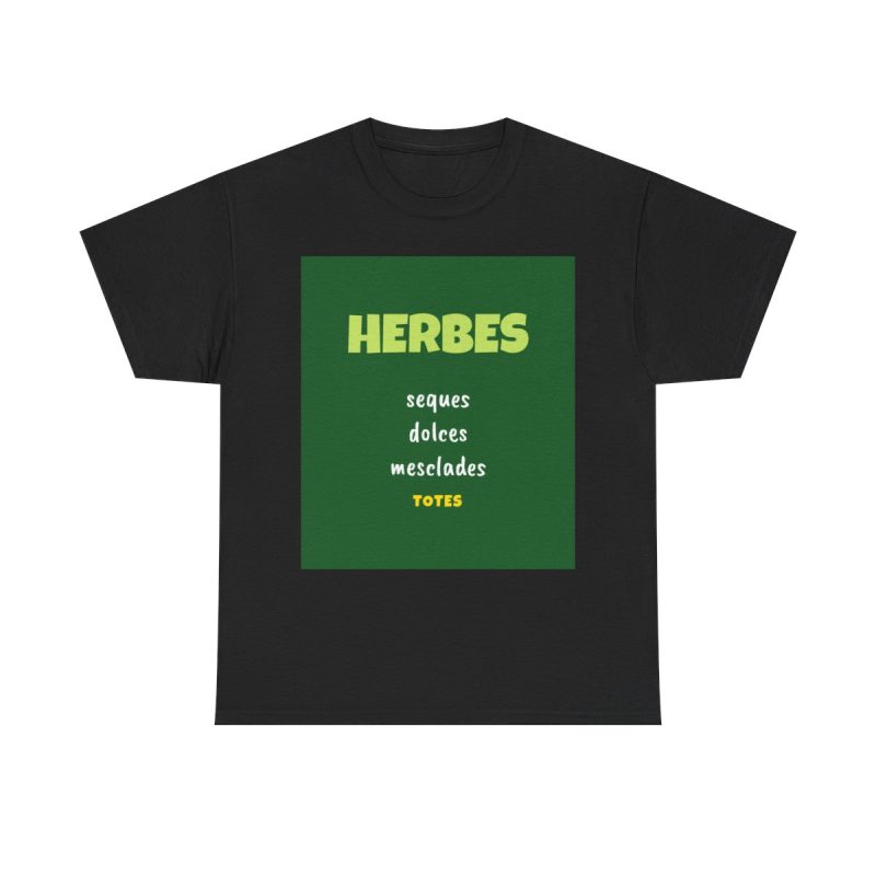 Negro - Camiseta Herbes