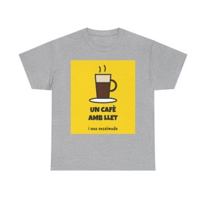sport-grey - Camiseta Un cafè amb llet