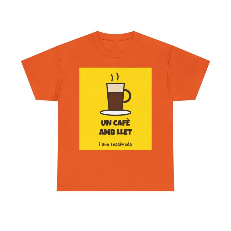 Naranja - Camiseta Un cafè amb llet