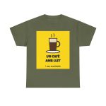 military-green - Camiseta Un cafè amb llet