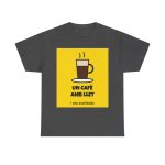 dark-heather - Camiseta Un cafè amb llet