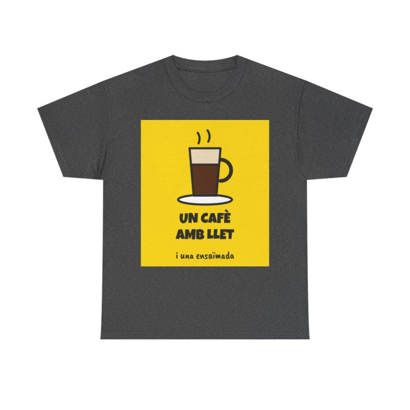 dark-heather - Camiseta Un cafè amb llet