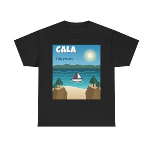 Negro - Camiseta Cala, i cap presses