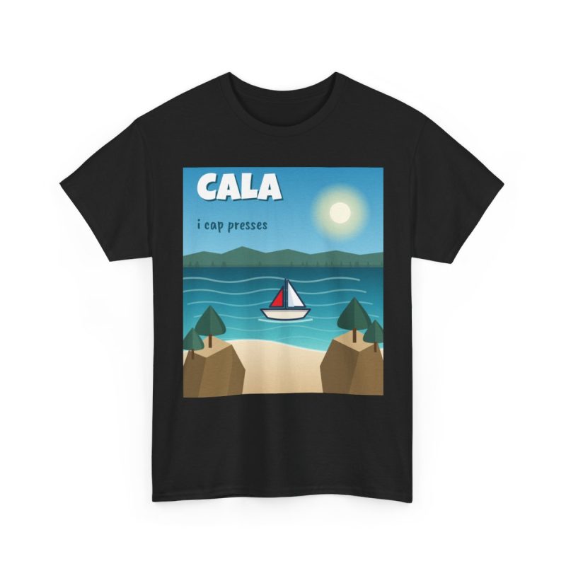 Negro - Camiseta Cala, i cap presses