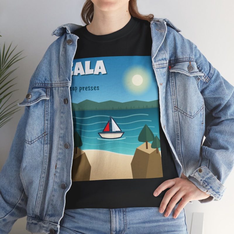 Camiseta Cala, i cap presses