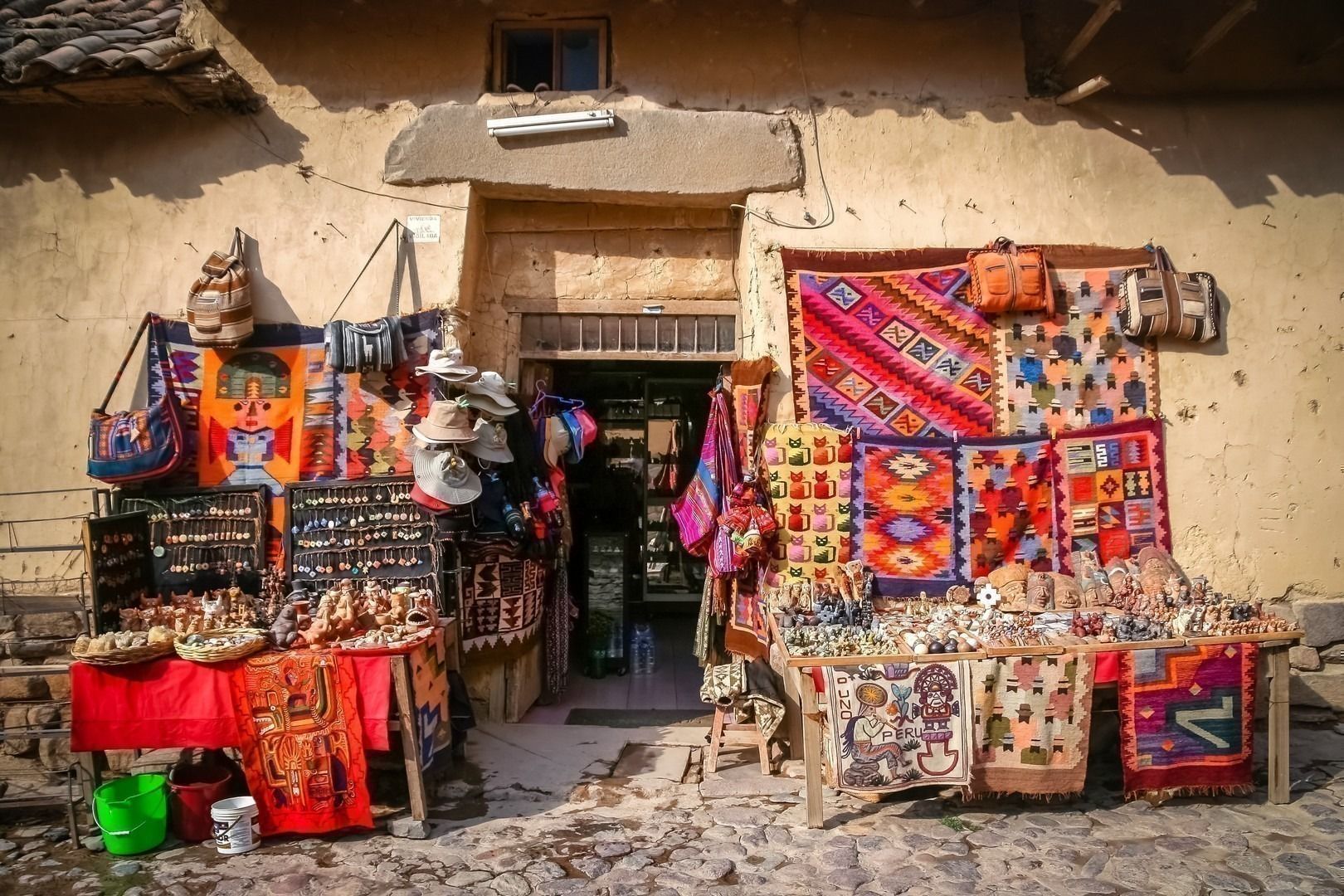 Souvenir shop in Peru