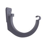 Pz. Adequa gancho para canalon una voluta gris oscuro Ral-7037 D250