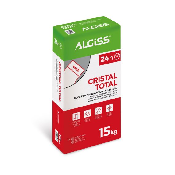 Saco yeso Algiss plaste cristal total 24h (15kg)