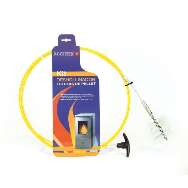 Cleaning kit for pellet stove Ø 80 mm + outlet cable