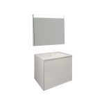 Conjunto Baho Plus 60 Frame 1C Blanco Mate (Espejo Led)