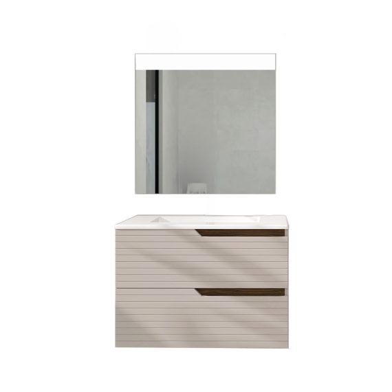 Conjunto Baho Plus 60 Donna Frappe (Espejo Led)