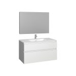 Conjunto Baho manning susp. 100 blanco con espejo liso