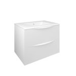 Mueble Baho Lucca 2 cajones suspendido 70 blanco mate