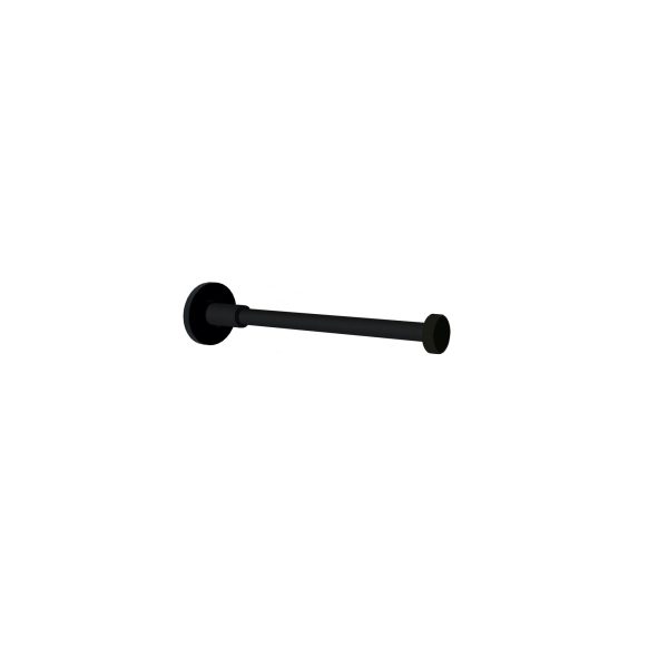 Baho Stick Round Mattschwarz Toilettenpapierhalter ohne Deckel