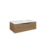 Baho Lucca 1-drawer wall-hung unit 80 cm natural oak