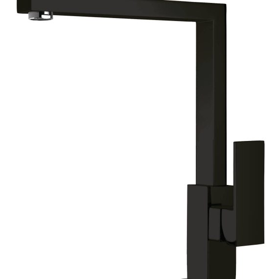 Grifo de cocina Baho Iris caño recto negro mate
