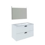 Vanity unit set Baho Plus 100 Century White (Led Mirror)