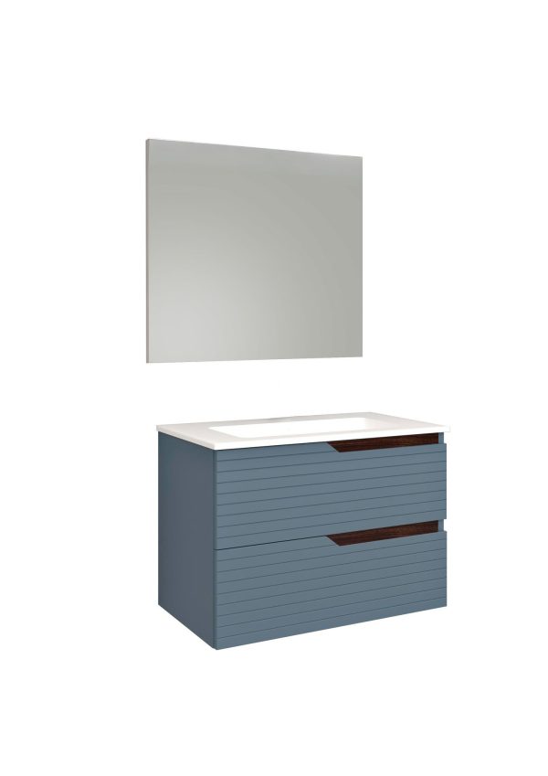 Vanity unit set Baho Basic 100 Donna Mare (Plain Mirror)