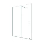 Mampara Baho Cielo con perfileria cromo 165 cm – entre paredes