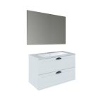 Conjunto Baho Basic 80 Century White (Espejo Liso)