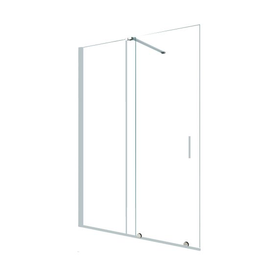 Mampara Baho Cielo con perfileria cromo 140 cm